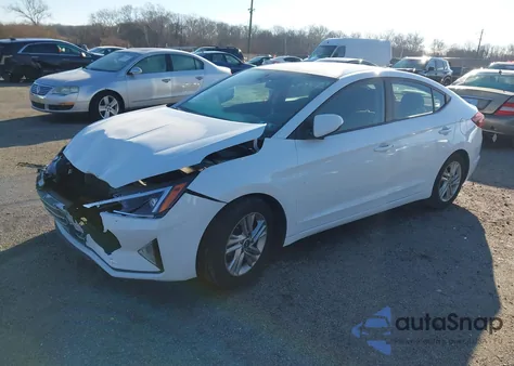 2020 Hyundai Elantra Sel z USA, uszkodzony, nr VIN 5NPD84LF0LH623322